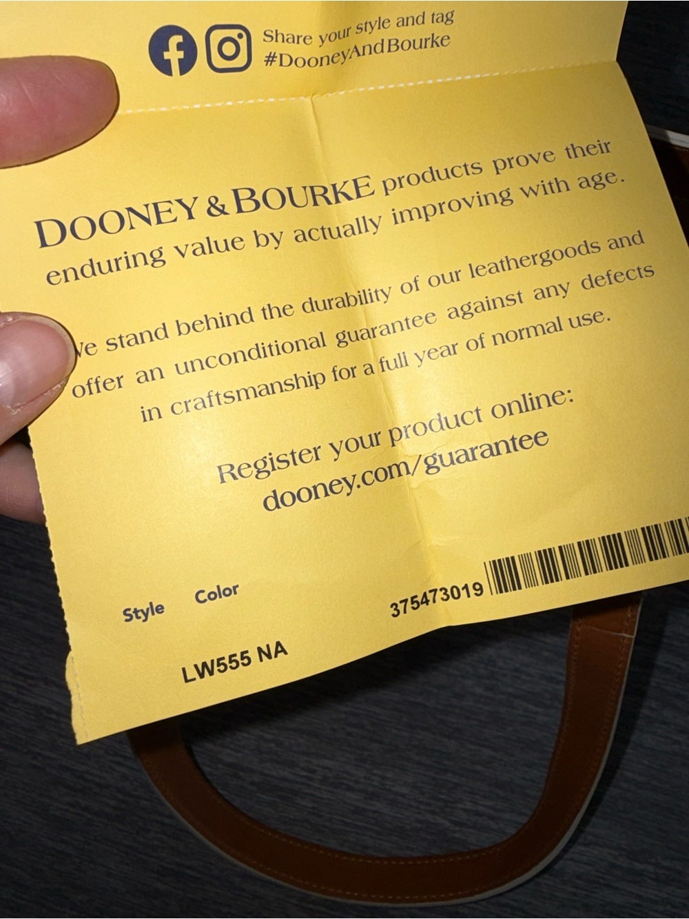 Dooney & Bourke Natural Florentine Edge Shopper NWT - Picture 12 of 15